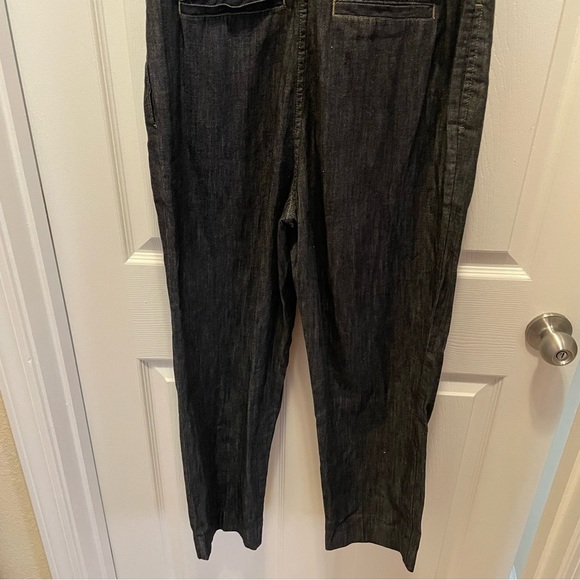 NWT Lauren Ralph Lauren Denim Jumpsuit 
Nightfall Wash Collar ShortSleeve Size 4 - Picture 11 of 11